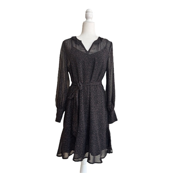 CAbi Prowl Dress 2 Piece Animal Leopard Print Belted Womens Size S Knee Length - Picture 1 of 16